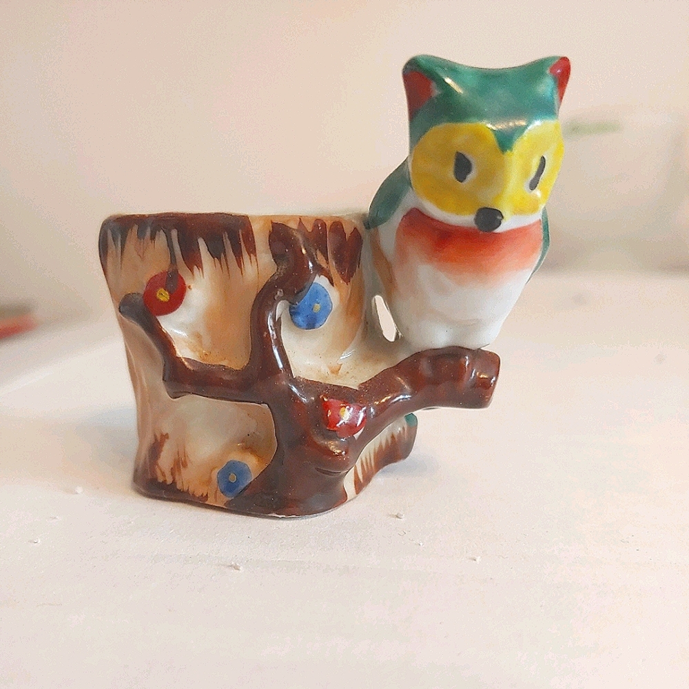 Rare Vtg. Occupied Japan Owl Figurine